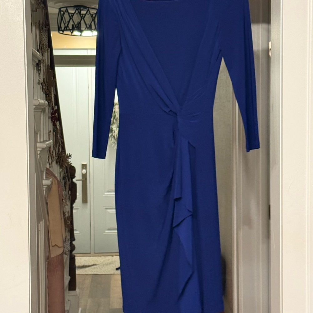 Ralph Lauren Deep Blue Long Sleeve Dress - Picture 4 of 6